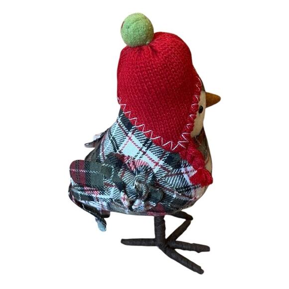 Target Spritz Bird Winter Wondershop Featherly Friends Plaid Red Hat 2014 - Picture 2 of 7